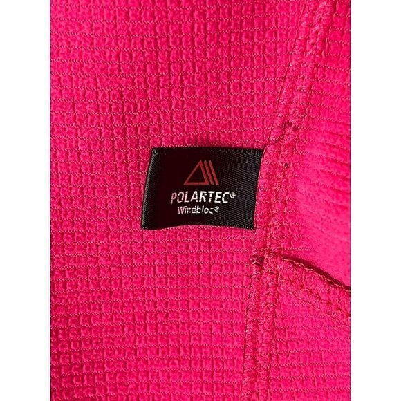 Patagonia PolarTec WindBloc Fuchsia Pink Full Zip Oockets Jacket Soft shell Smal - Picture 13 of 16